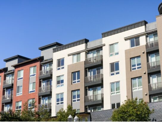 photo of modern apartment building