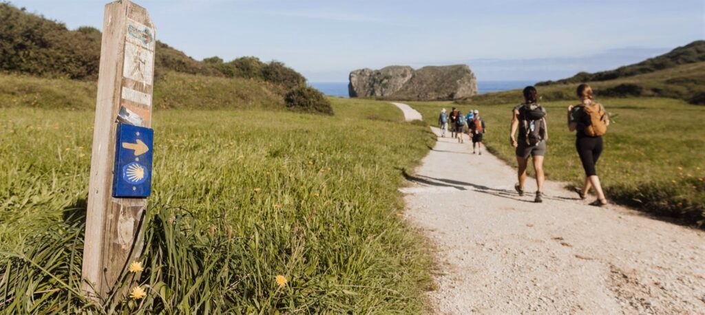 photo of Camino path in N Spain near the coast