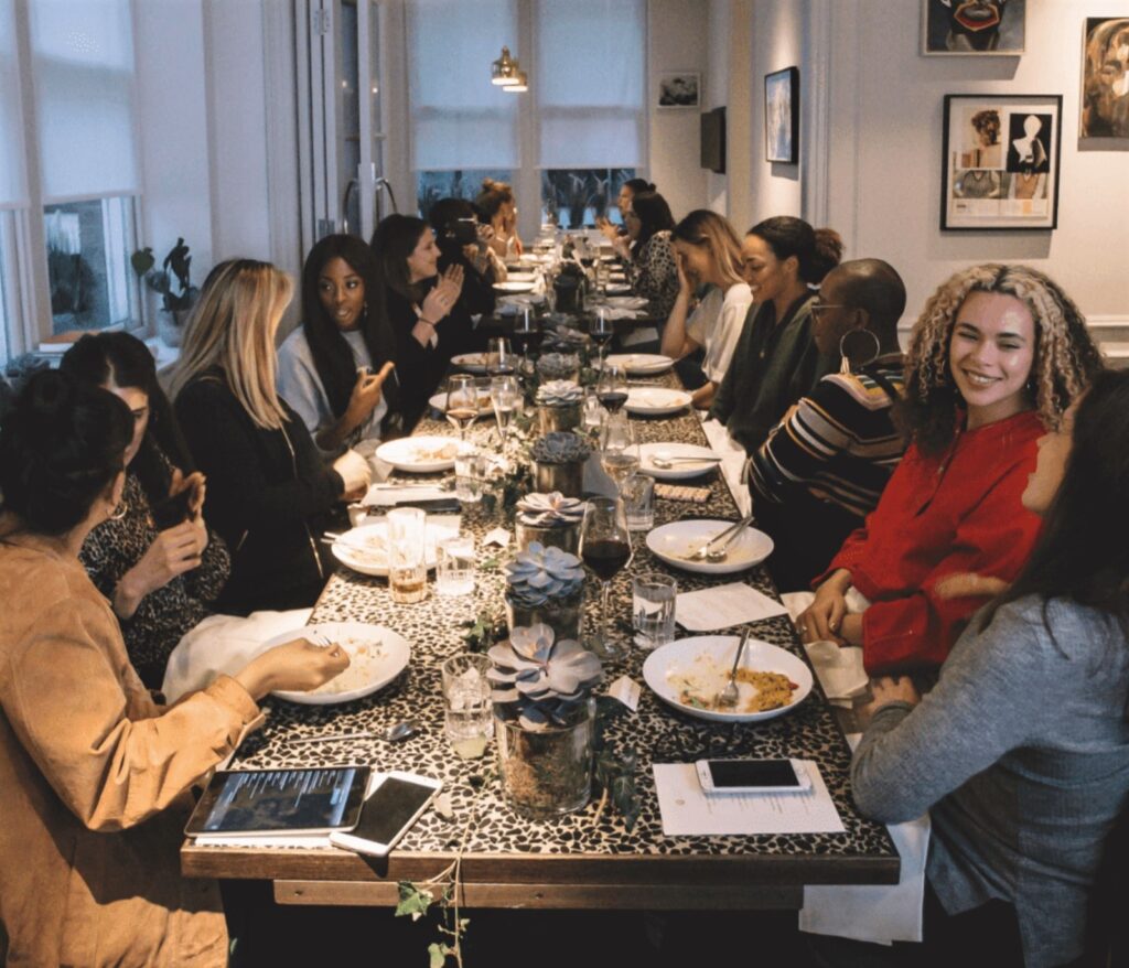 Women at the AllBright women's club in London