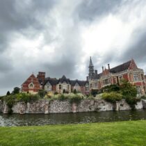 Madresfield Court, a moated manor house in Worcestershire