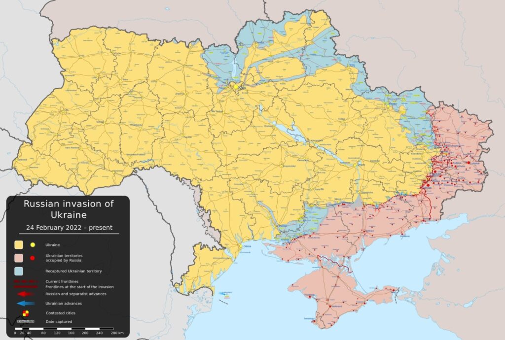 map of Ukraine