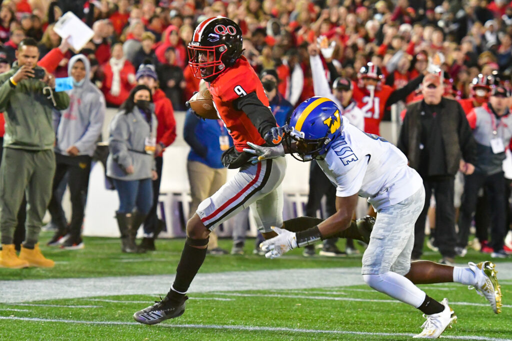 photo of 4A football championship Quince Orchard versus Wise dec 3 2021