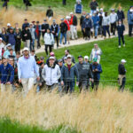 photo of gallery at the 2022 Wells Fargo Championship with an 8 under par at TPC Potomac at Avenel Farms