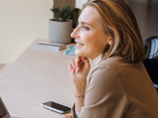 photo of professional woman in a class