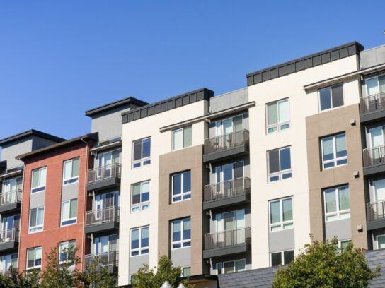 photo of modern apartment building