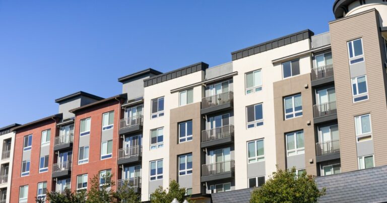 photo of modern apartment building