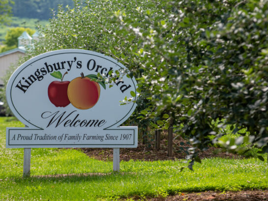 Kingsbury Orchard Sign