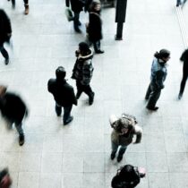 photo of people on a street