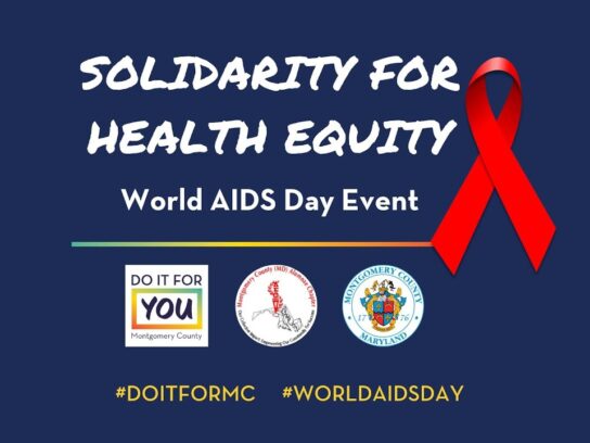 graphic on solidarity for health equity world aids day event