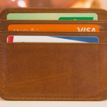 wallet with credit cards