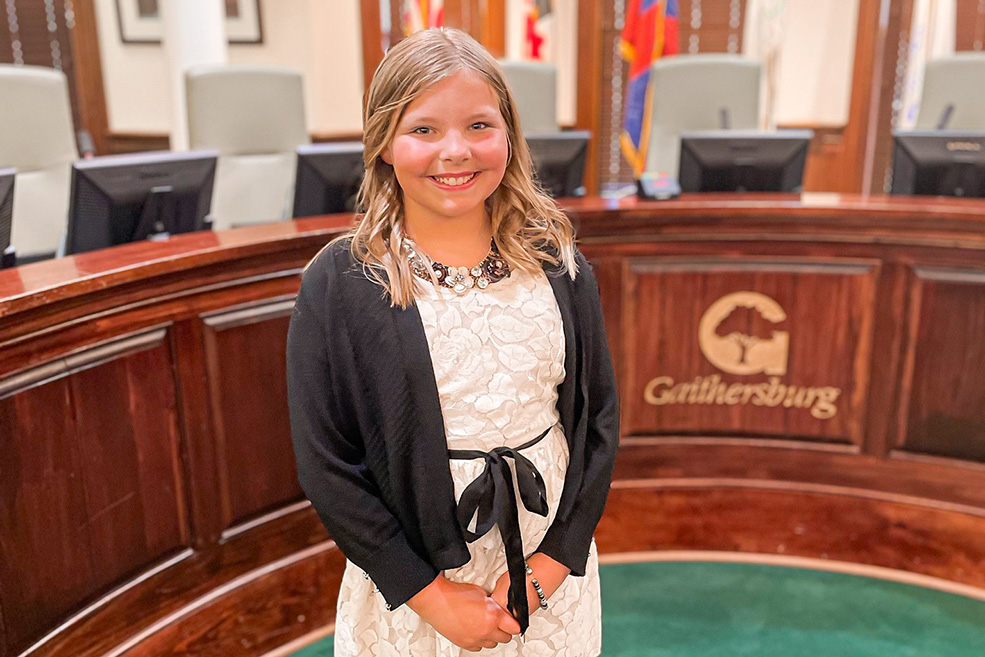 photo of 2023 Gaithersburg Junior Mayor Milly Abdo