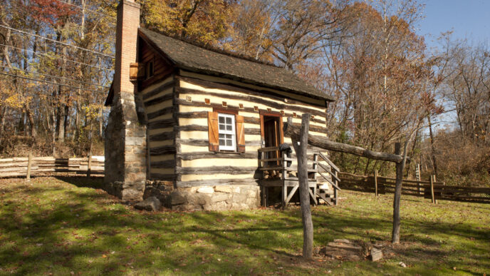 photo of rear of Oakley Cabin in Olney