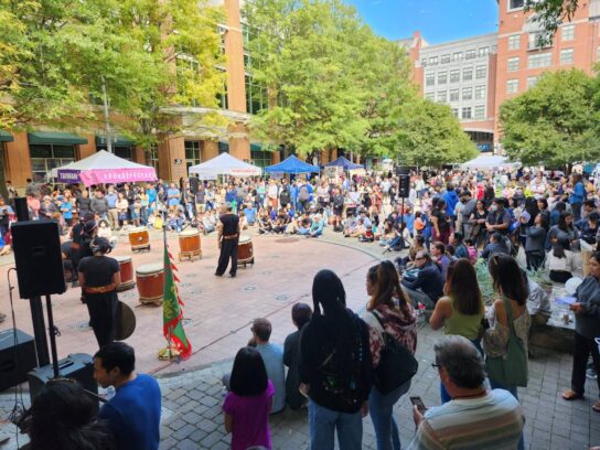 A musical performance at the 2022 Rockville Bubble Tea Festival