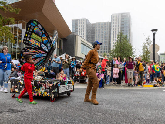 Wheaton Arts Parade floats
