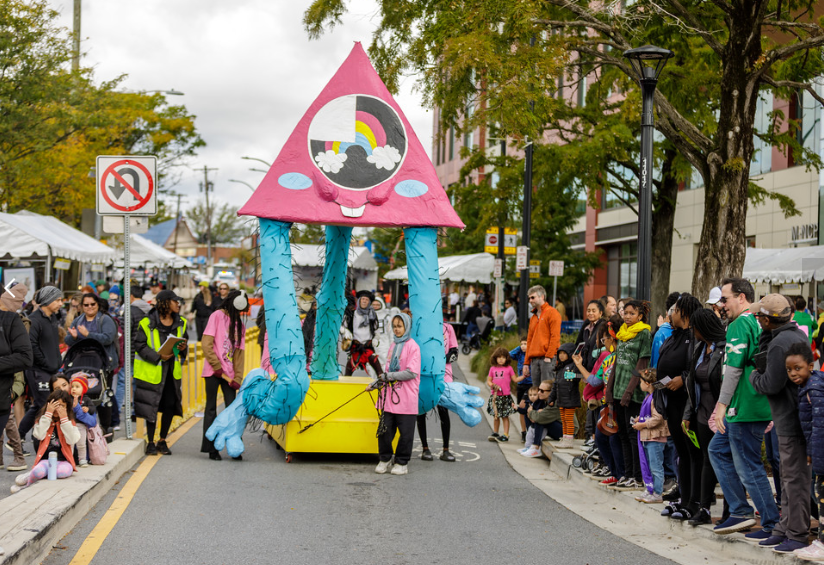Wheaton Arts Parade floats