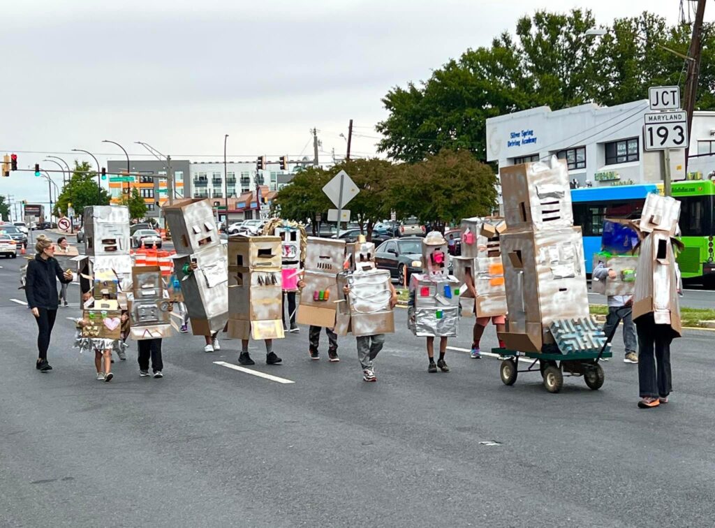 Wheaton Arts Parade floats