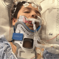 Odessa Shannon Middle School Student Lenny Diaz hospital photo GoFundMe fundraiser