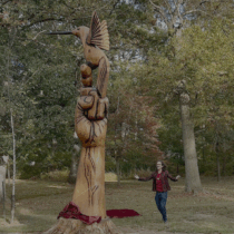 carving colin vale washington grove hummingbird woodcarving