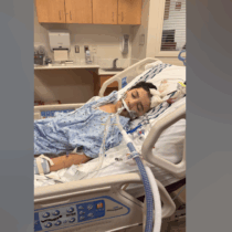 'Lenny' in hospital., the Odessa Shannon Middle School student injured in gym class. Photo Courtesy: Emily Diaz, GoFund Me
