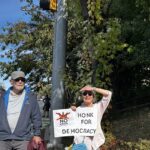 'No Kings' protest in Takoma Park, Md. on Saturday, Oct. 18. Photo credit: Markette Sheppard