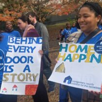 Residents and officials in Gaithersburg rallied to oppose a proposed 70% cut to federal housing aid that supports hundreds of formerly homeless people.
