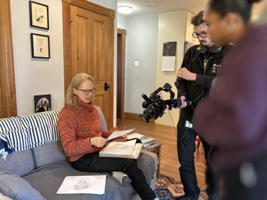 Denise Mortimer, a displaced federal worker who founded the Rocket Bear Project