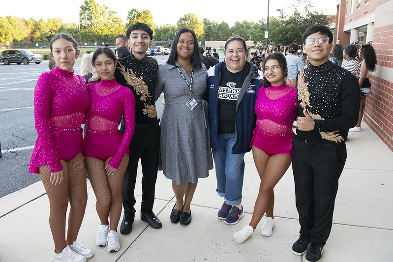 Grace R with students