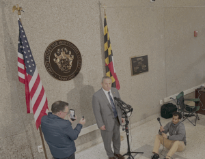 David Felsen, Catherine Hoggle's attorney, a post-hearing press conference.
