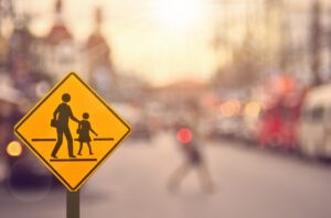 Pedestrian crossing sign