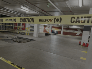 Flooded basement of Safeway on Georgia Avenue in Wheaton