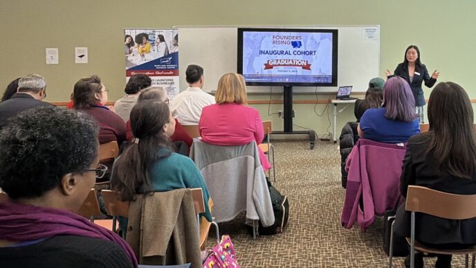 After losing federal jobs and contracts, 20 Montgomery County women are launching new businesses with help from the Maryland Women’s Business Center.