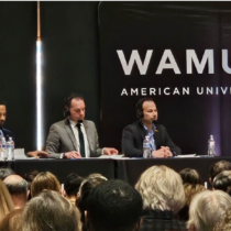 Friedson, Glass and Jawando at WAMU's Democratic County Executive debate. Photo Credit: Alan Bowser, Facebook.