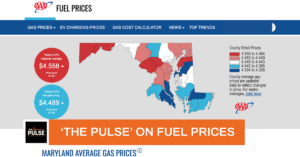 GAS PRICES. Courtesy of AAA
