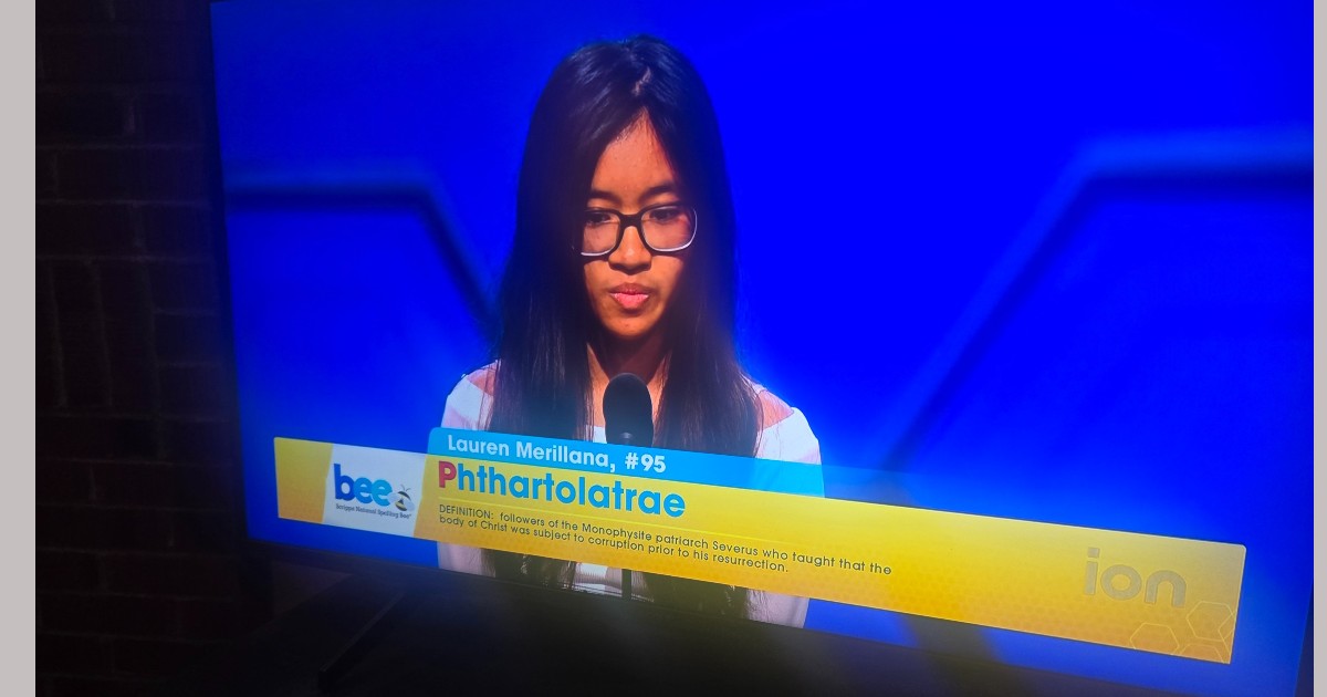 Robert Frost 8th grader ties for 10th place in National Spelling Bee