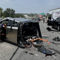 cyber truck accident