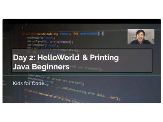 Kids for Code lesson YouTube screenshot