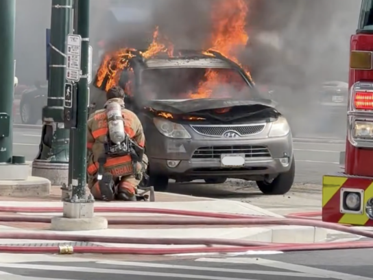 Hyundai vehicle fire