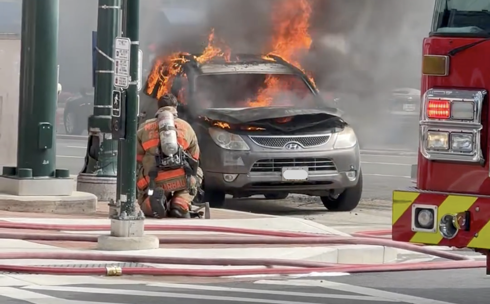 Multiple vehicle fires, crashes reported across Montgomery County over weekend