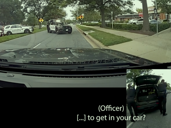 Screenshot MCPD bodycam footage